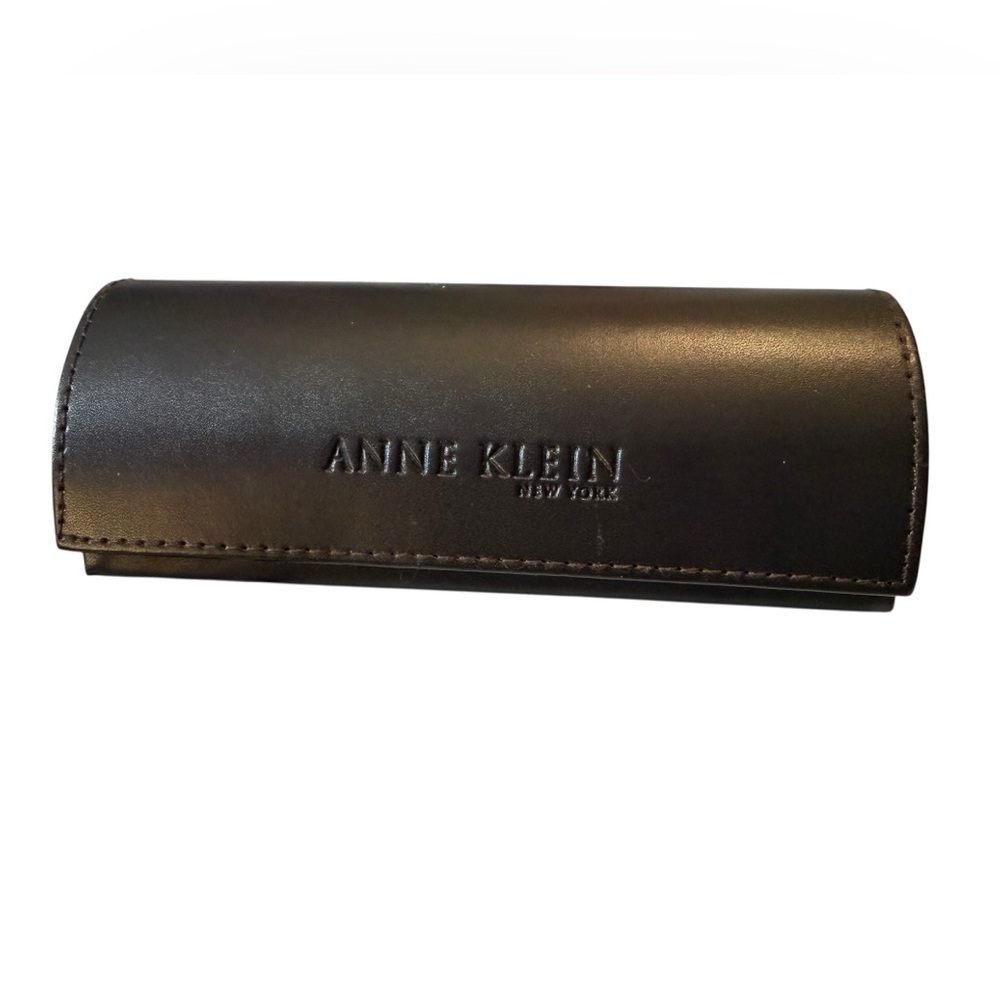 Anne Klein Espresso Embossed Leather Glasses Holder - Picture 2 of 14